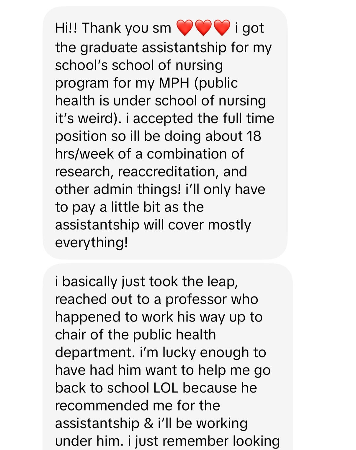 1. Secured $19,000 in tuition funding